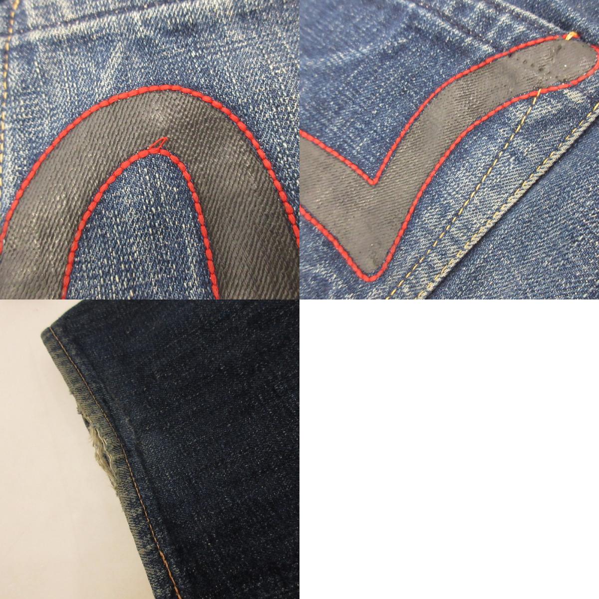 [Used] EVISU | Evisu New Ebisu Head Denim Pants LOT2007 Blue Size: 34