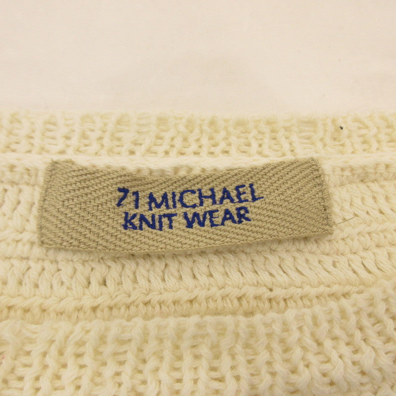 [Used] CROCHET STRIPED PULLOVER Sweater MC251K025 Size: M