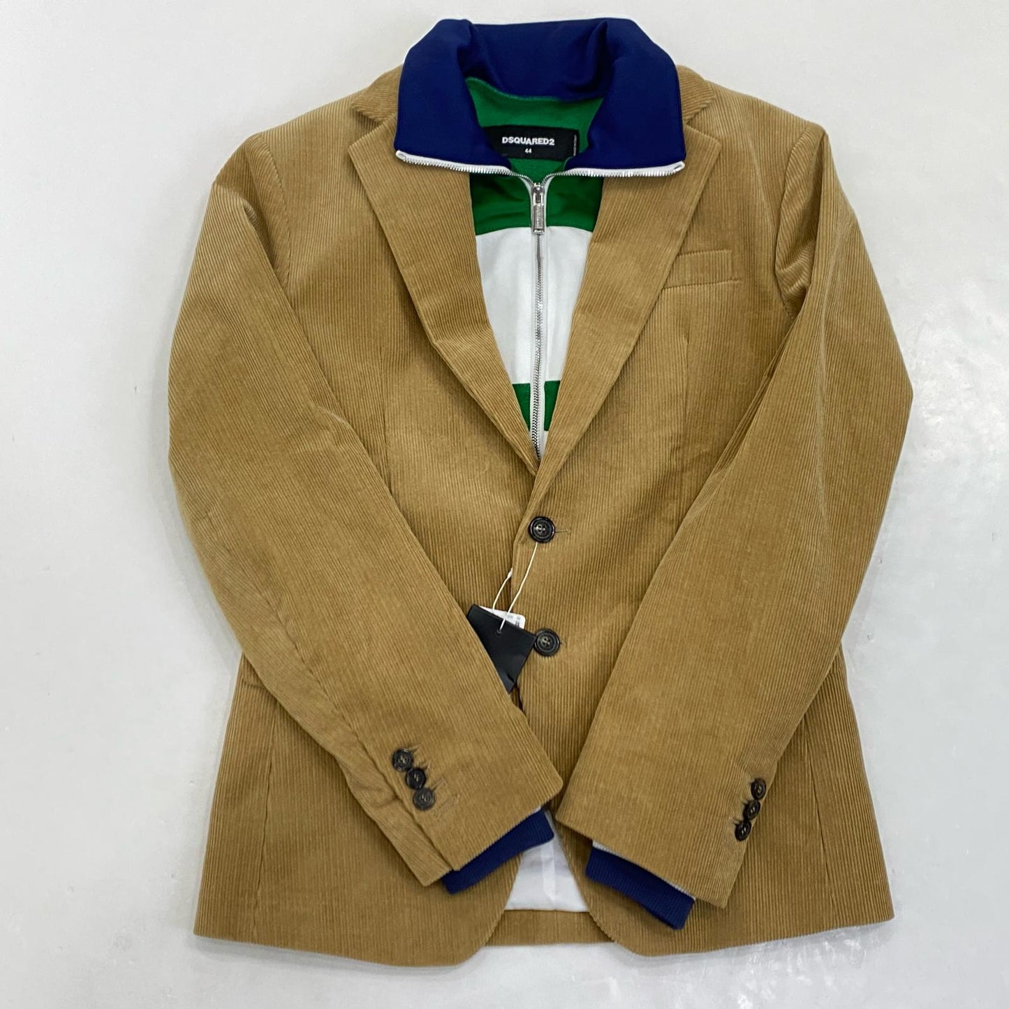 DSQUARED2 | ディースクエアード TRACK LONDON CORD JACKET その他アウター S71BN0922 コーデュロイジャケット 2023S/S 国内正規品 キャメル サイズ：44【姫路東店】