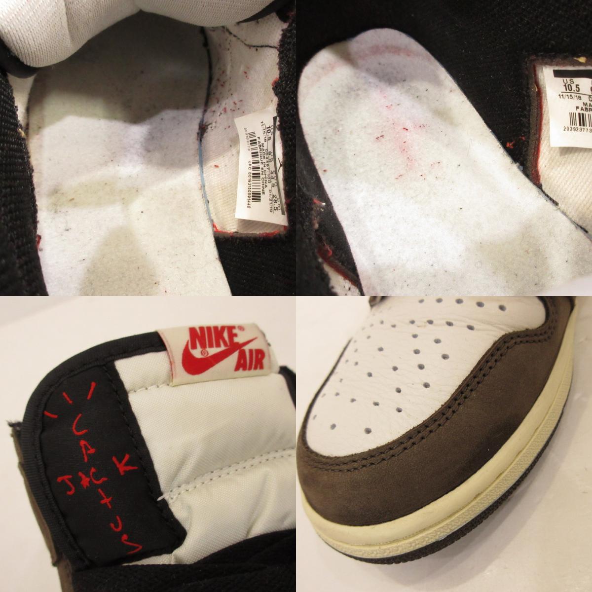 [Used] NIKE | Nike AIR JORDAN 1 HI OG TS SP Sneakers CD4487-100 Khaki 28.5cm