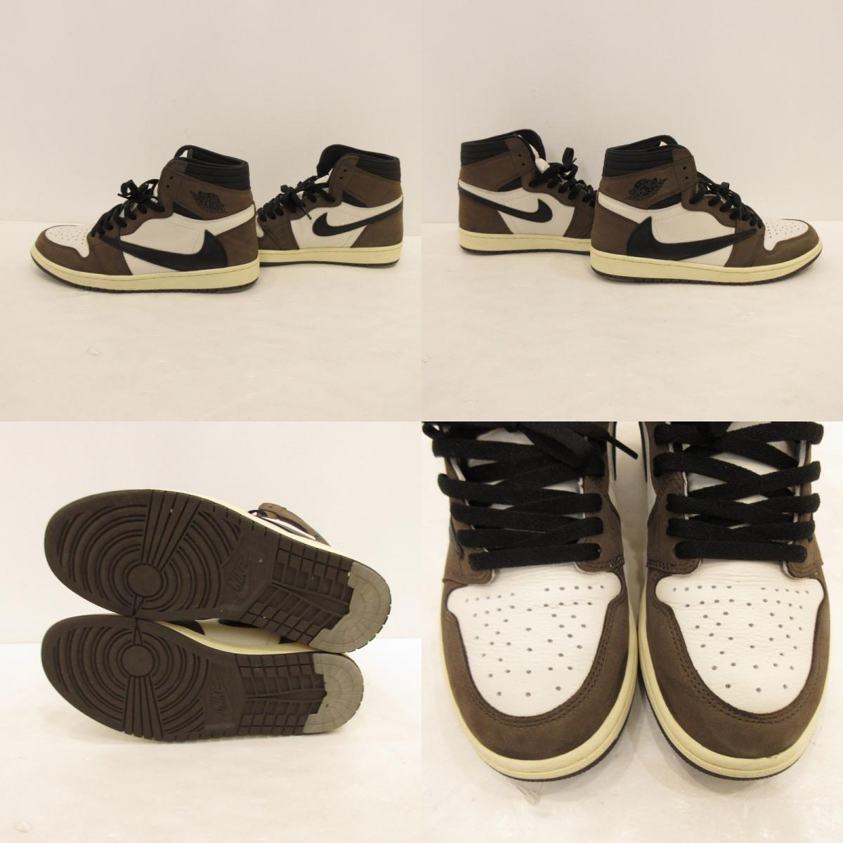[Used] NIKE | Nike AIR JORDAN 1 HI OG TS SP Sneakers CD4487-100 Khaki 28.5cm