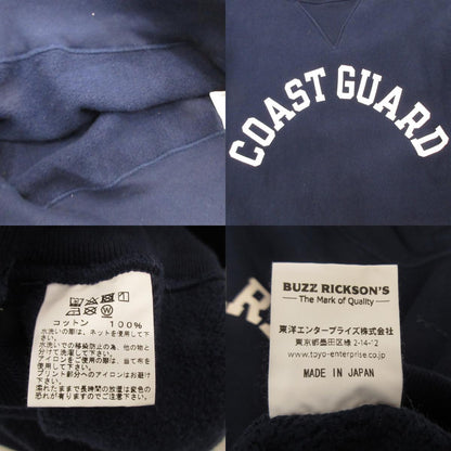 Used] Buzz Rickson's | Horizontal Knitting Sweatshirt Coast Guard Sweatshirt BR68913 Navy Size: L