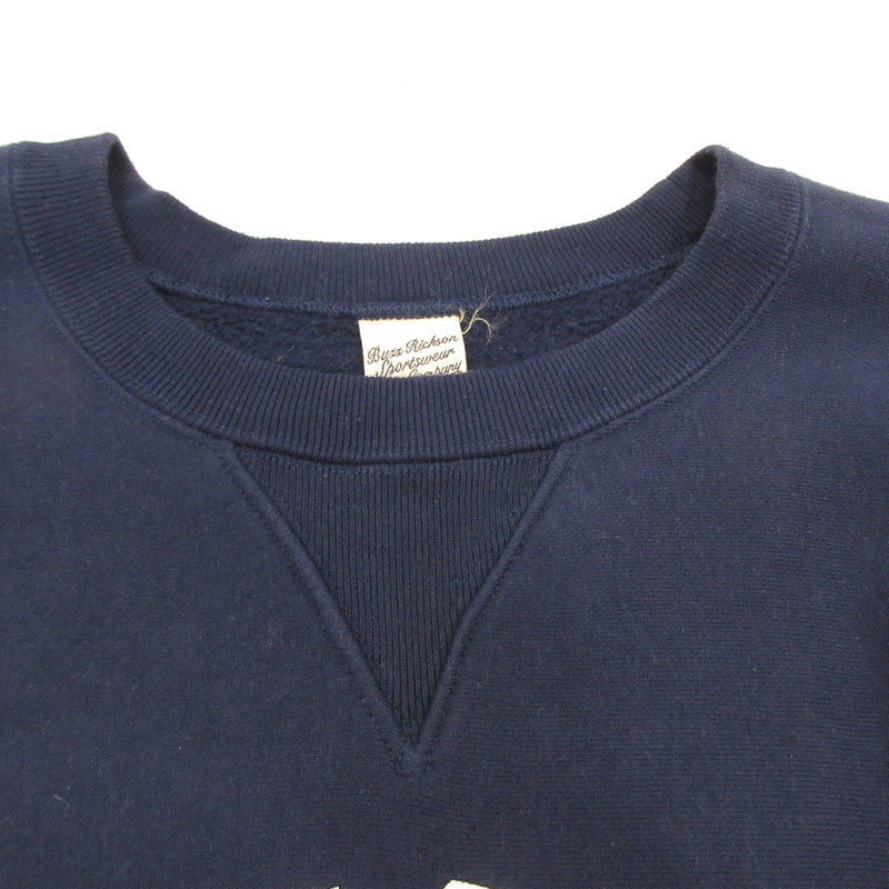 Used] Buzz Rickson's | Horizontal Knitting Sweatshirt Coast Guard Sweatshirt BR68913 Navy Size: L