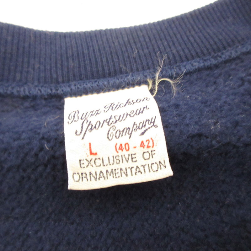 Used] Buzz Rickson's | Horizontal Knitting Sweatshirt Coast Guard Sweatshirt BR68913 Navy Size: L