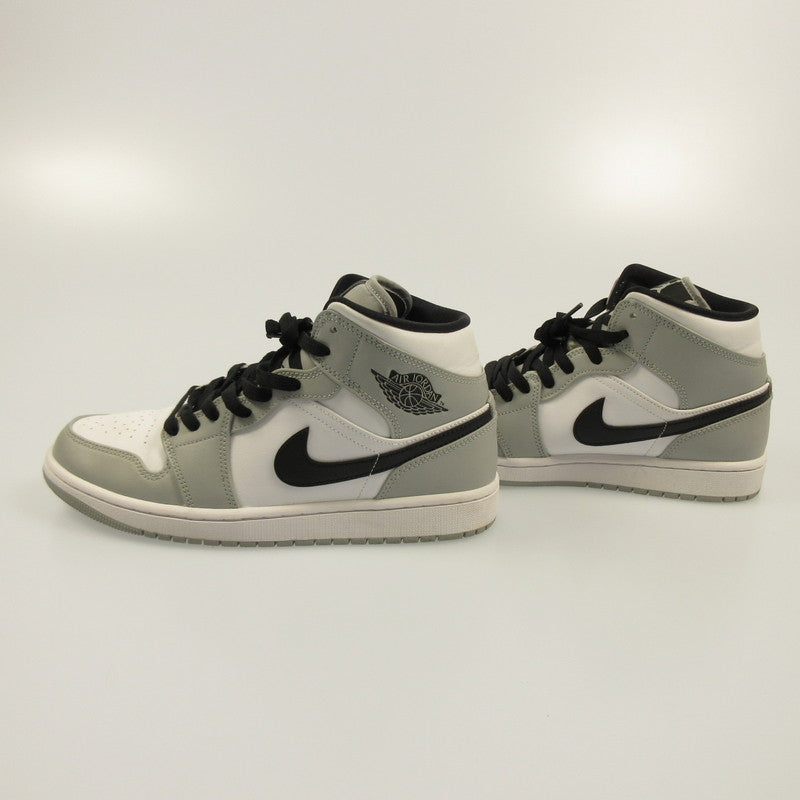 [Used] NIKE | Nike AIR JORDAN 1 MID 'LIGHT SMOKE GREY' Sneakers 554724-092 Grey 27cm