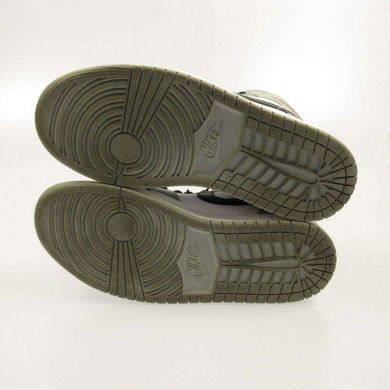 [Used] NIKE | Nike AIR JORDAN 1 MID 'LIGHT SMOKE GREY' Sneakers 554724-092 Grey 27cm