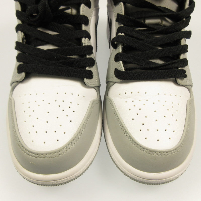 [Used] NIKE | Nike AIR JORDAN 1 MID 'LIGHT SMOKE GREY' Sneakers 554724-092 Grey 27cm