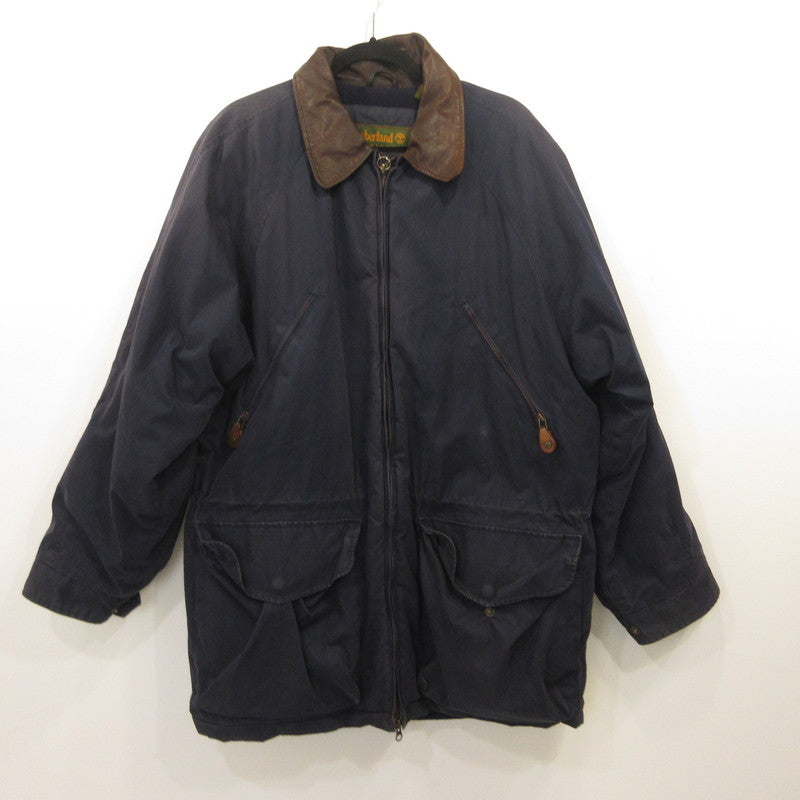 Timberland | Timberland Collar Leather Hunting Jacket Other Outerwear Navy Size: M