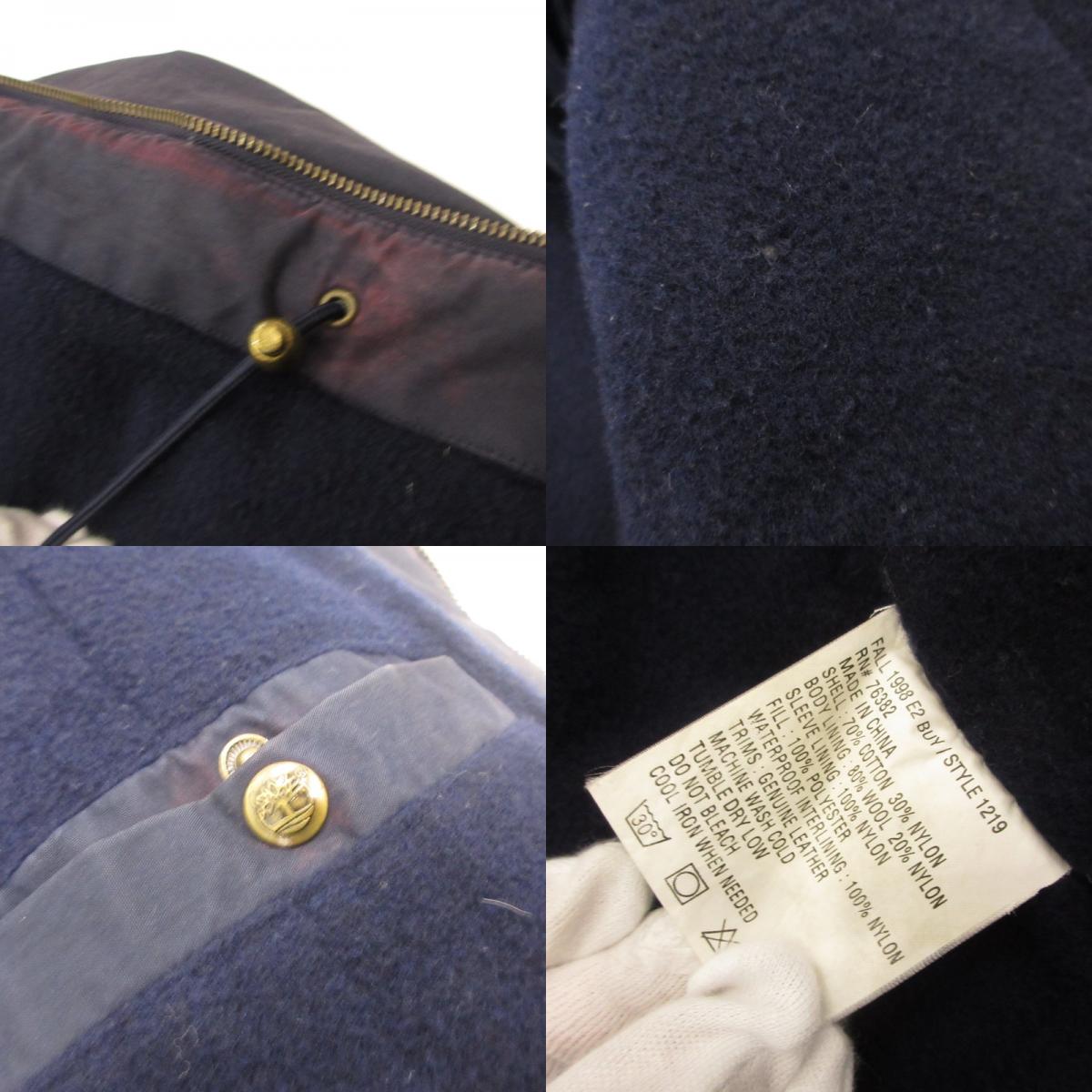 Timberland | Timberland Collar Leather Hunting Jacket Other Outerwear Navy Size: M