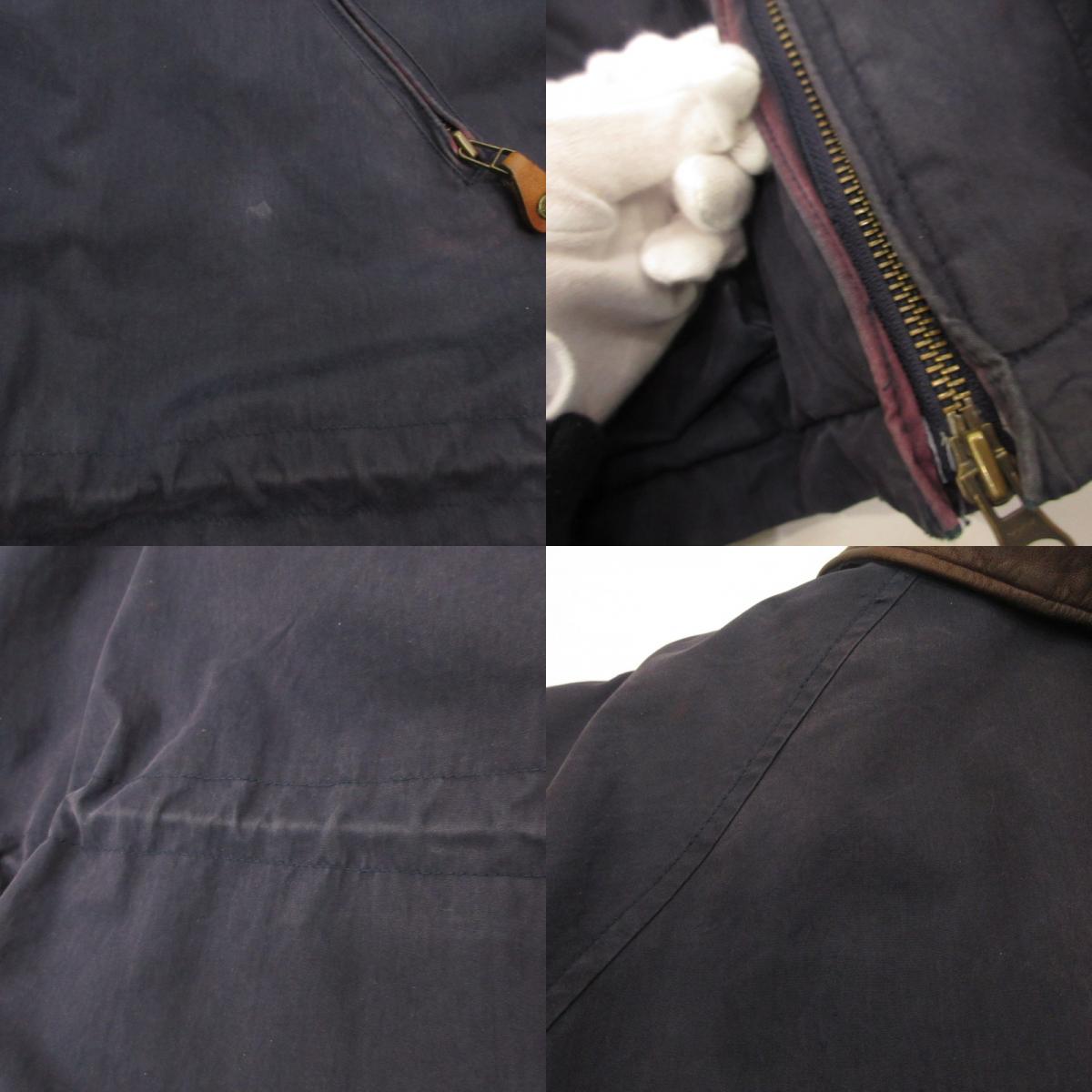 Timberland | Timberland Collar Leather Hunting Jacket Other Outerwear Navy Size: M