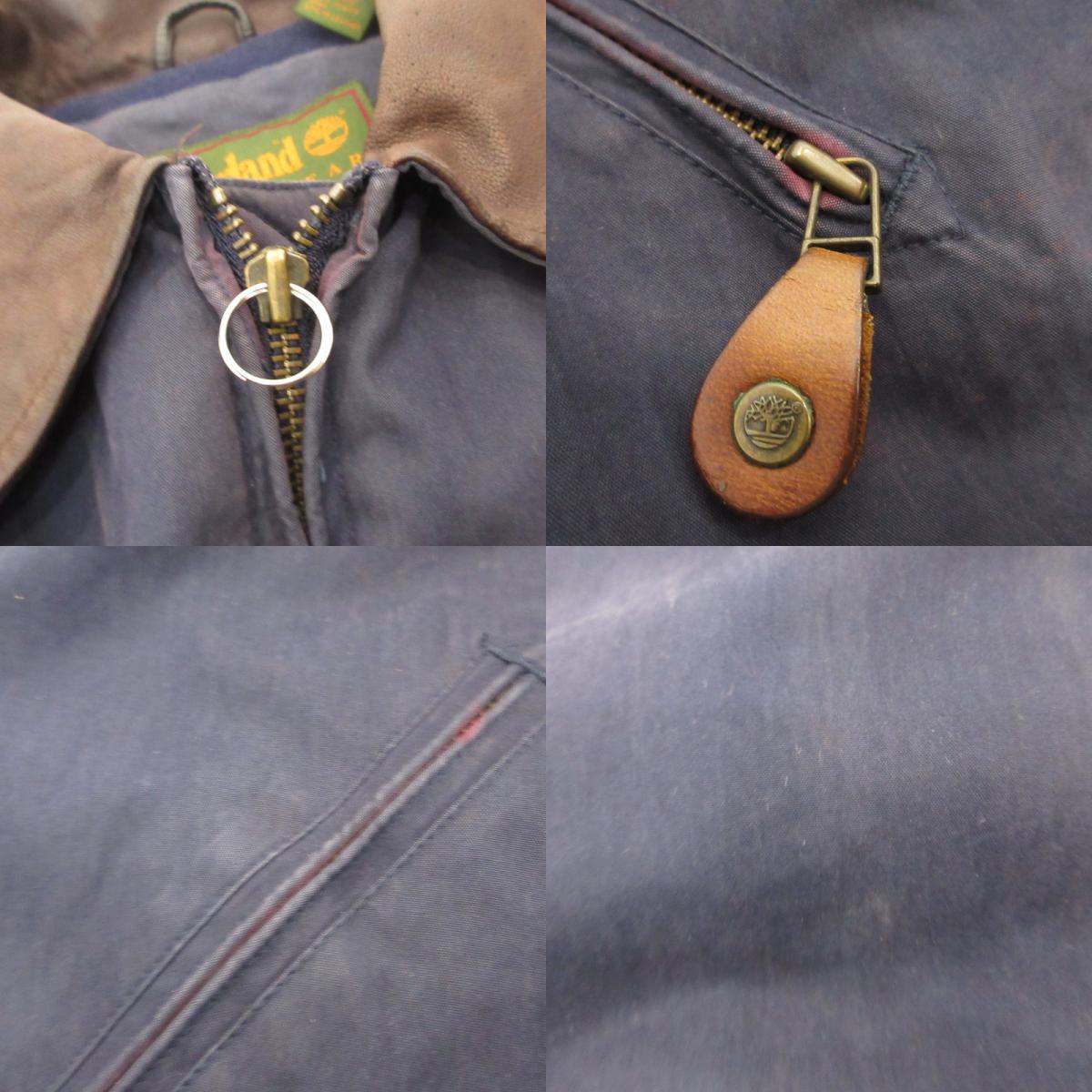Timberland | Timberland Collar Leather Hunting Jacket Other Outerwear Navy Size: M