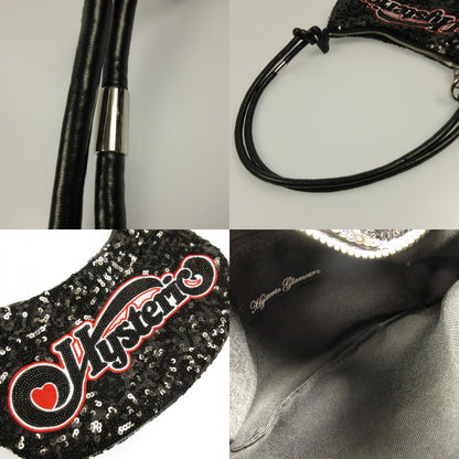 [Used] HYSTERIC GLAMOUR | Hysteric Glamour WRAPPED HEART LOGO Embroidered Sequin Bag Shoulder Bag Black