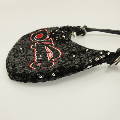 [Used] HYSTERIC GLAMOUR | Hysteric Glamour WRAPPED HEART LOGO Embroidered Sequin Bag Shoulder Bag Black