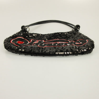 [Used] HYSTERIC GLAMOUR | Hysteric Glamour WRAPPED HEART LOGO Embroidered Sequin Bag Shoulder Bag Black