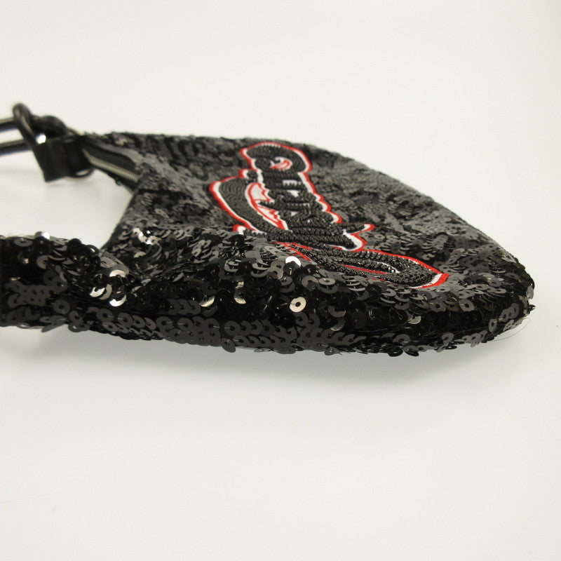 [Used] HYSTERIC GLAMOUR | Hysteric Glamour WRAPPED HEART LOGO Embroidered Sequin Bag Shoulder Bag Black