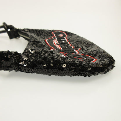 [Used] HYSTERIC GLAMOUR | Hysteric Glamour WRAPPED HEART LOGO Embroidered Sequin Bag Shoulder Bag Black