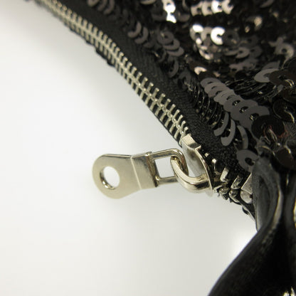 [Used] HYSTERIC GLAMOUR | Hysteric Glamour WRAPPED HEART LOGO Embroidered Sequin Bag Shoulder Bag Black