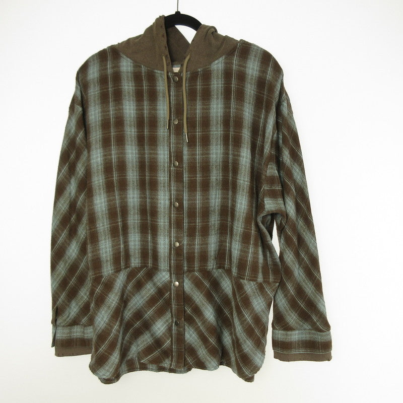 [Used] Darich | Darich Hood Docking Check Loose Shirt Long Sleeve Shirt 112511052