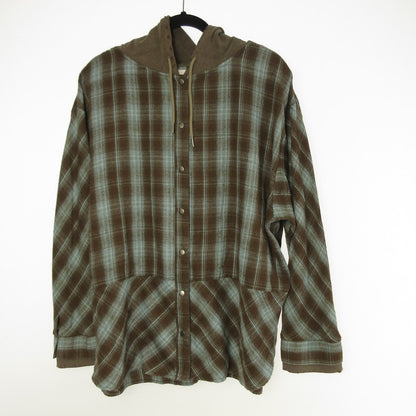 [Used] Darich | Darich Hood Docking Check Loose Shirt Long Sleeve Shirt 112511052