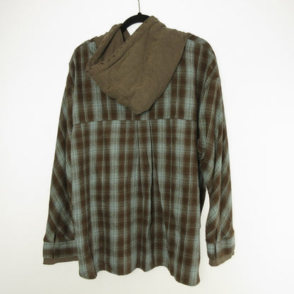 [Used] Darich | Darich Hood Docking Check Loose Shirt Long Sleeve Shirt 112511052
