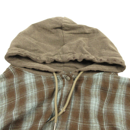 [Used] Darich | Darich Hood Docking Check Loose Shirt Long Sleeve Shirt 112511052