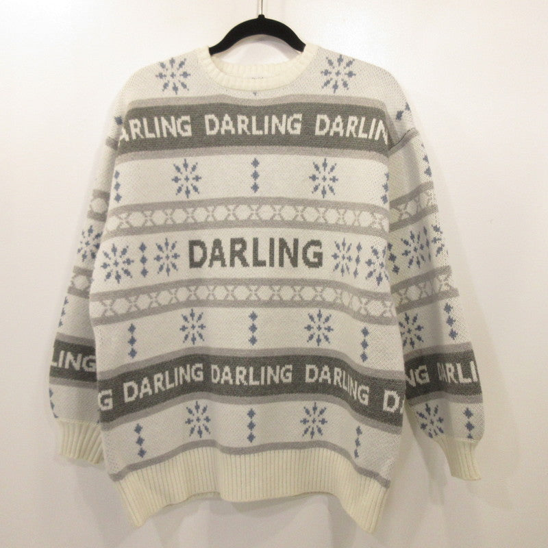 【Used】Darich | Darich Snow Motif Pullover Sweater 112341019 Size:F White