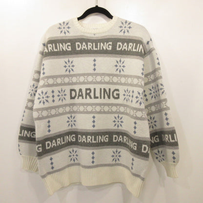 【Used】Darich | Darich Snow Motif Pullover Sweater 112341019 Size:F White