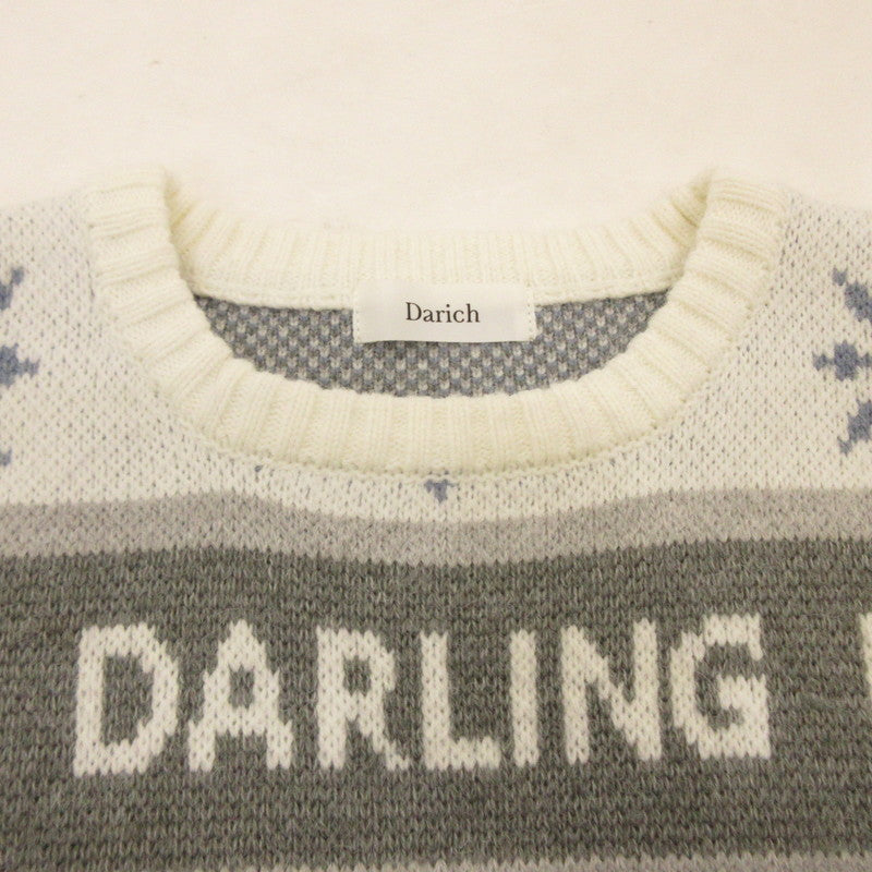 【Used】Darich | Darich Snow Motif Pullover Sweater 112341019 Size:F White