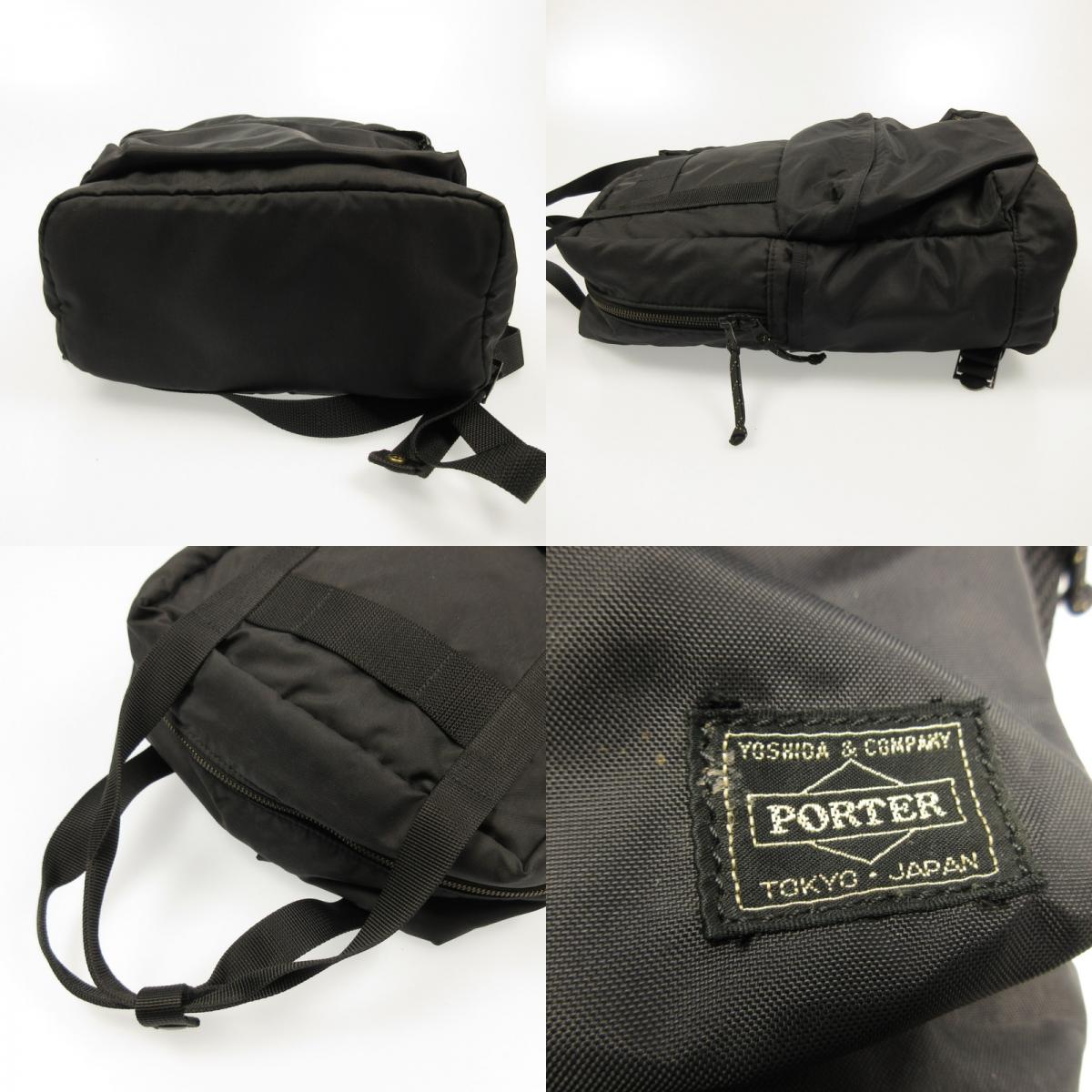 Used] PORTER | Porter Force Day Pack Backpack LC13-004-1 Black