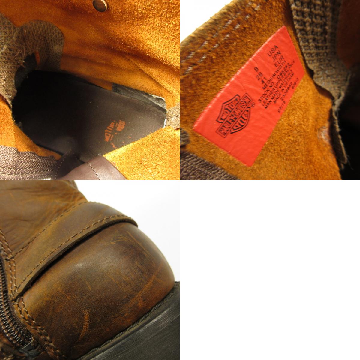 【Used】HARLEY-DAVIDSON | Harley-Davidson Motorcycle Boots D95263 Brown