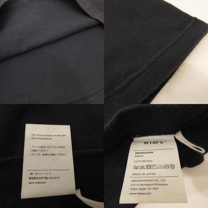 [Used] W)TAPS | LOCKER SS COTTON Short Sleeve T-Shirt 221ATDT-STM02S Navy Size: 3