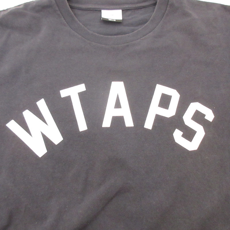 [Used] W)TAPS | LOCKER SS COTTON Short Sleeve T-Shirt 221ATDT-STM02S Navy Size: 3