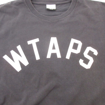 [Used] W)TAPS | LOCKER SS COTTON Short Sleeve T-Shirt 221ATDT-STM02S Navy Size: 3