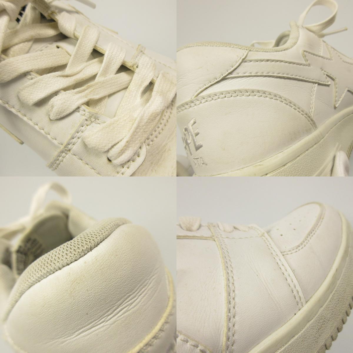 [Used] A BATHING APE | BAPE STA LOW Sneakers White 28cm