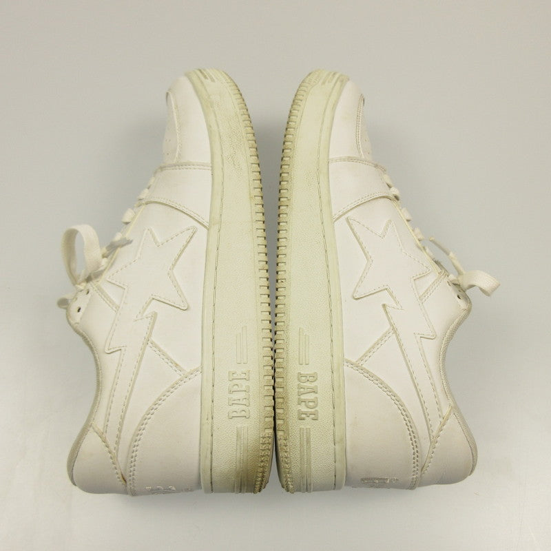 [Used] A BATHING APE | BAPE STA LOW Sneakers White 28cm