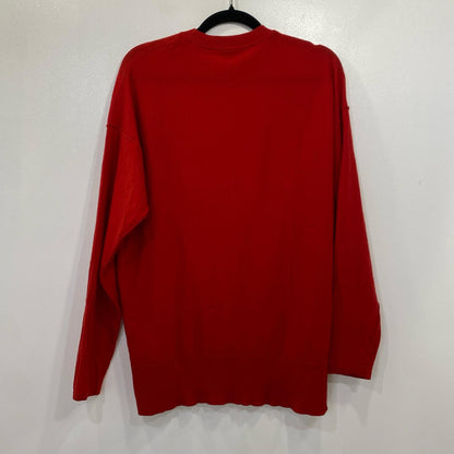 [Used] AMI Crew Neck Knit Sweater E16K14.01 Red Size: M
