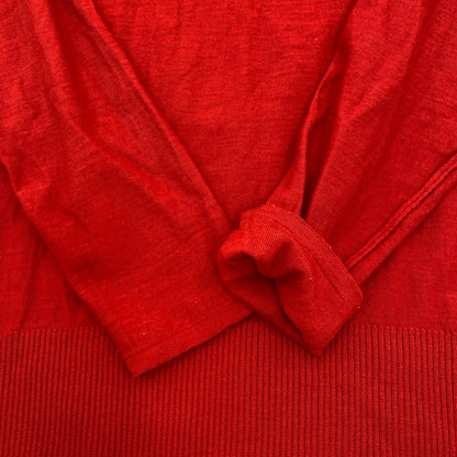 [Used] AMI Crew Neck Knit Sweater E16K14.01 Red Size: M