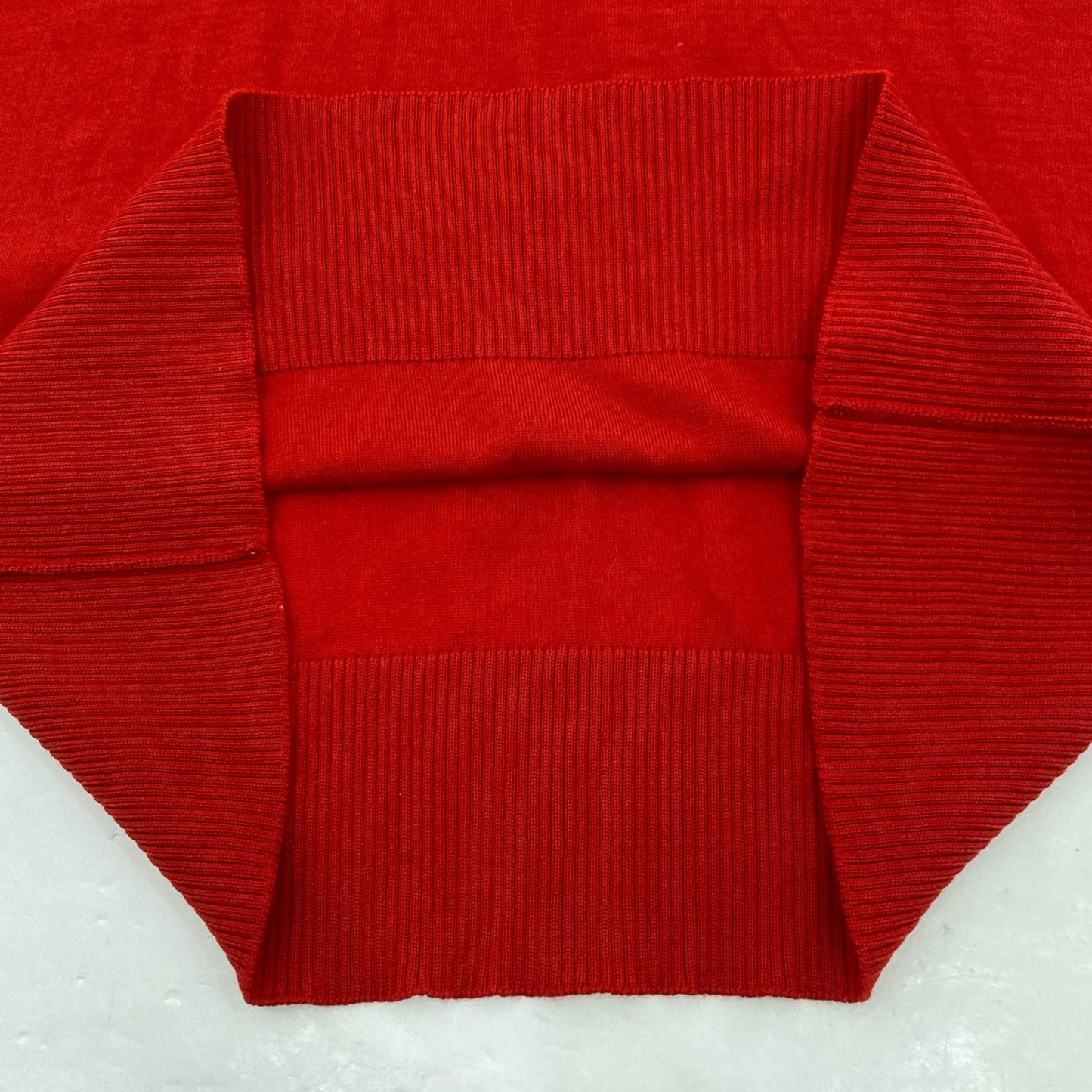 [Used] AMI Crew Neck Knit Sweater E16K14.01 Red Size: M