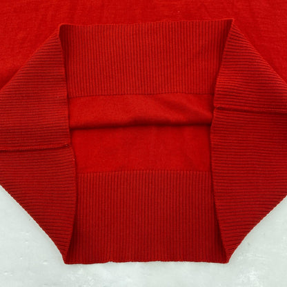 [Used] AMI Crew Neck Knit Sweater E16K14.01 Red Size: M