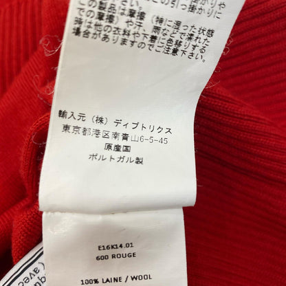 [Used] AMI Crew Neck Knit Sweater E16K14.01 Red Size: M