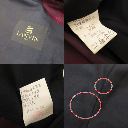 [Used] LANVIN | Lanvin Stand-Collar Coat C-0O1002 Size:46-44 Navy