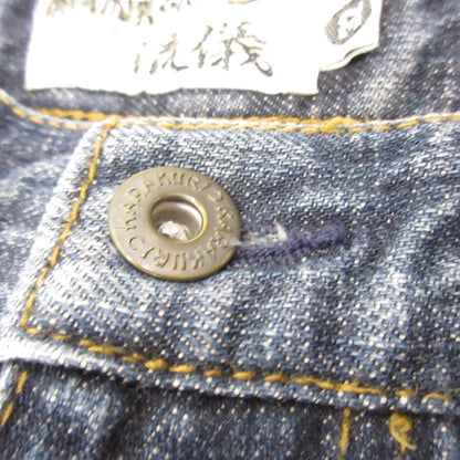 [Used] Karakuri Tamashii | Karakuri Damashii Flower Denim Pants Blue Size: 32