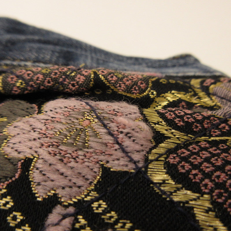 [Used] Karakuri Tamashii | Karakuri Damashii Flower Denim Pants Blue Size: 32