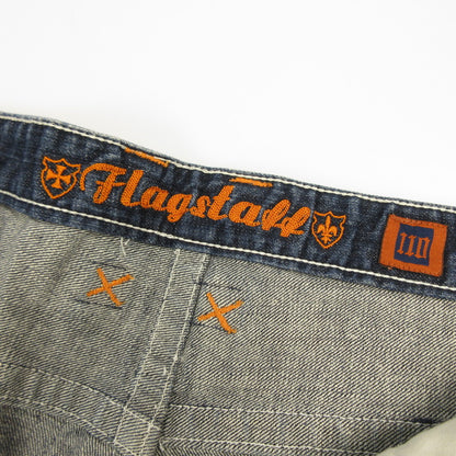 Used Embroidered Denim Pants M403425 Size: 110 Navy