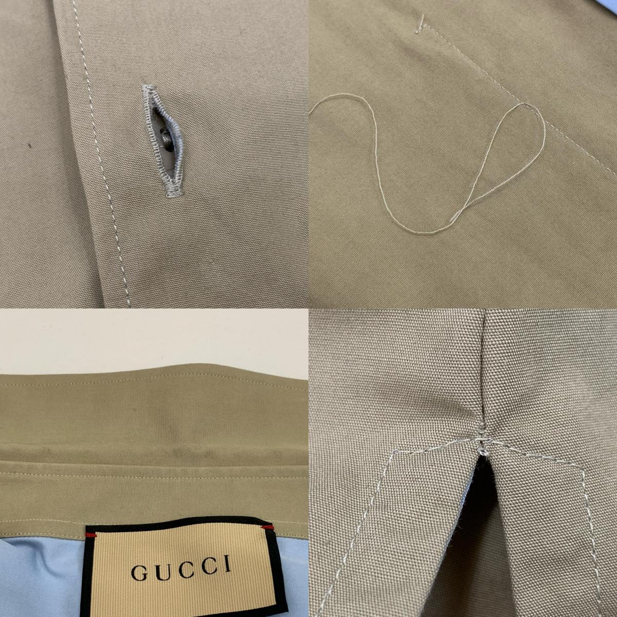 GUCCI | グッチ 長袖シャツ 762164 ZAPC4 2024A/W 国内正規品 ベージュ サイズ：46【姫路東店】