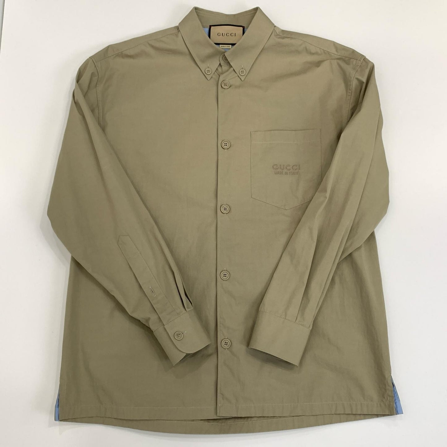 GUCCI | グッチ 長袖シャツ 762164 ZAPC4 2024A/W 国内正規品 ベージュ サイズ：46【姫路東店】