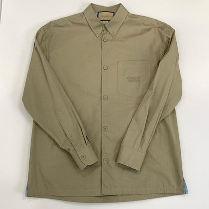 GUCCI | グッチ 長袖シャツ 762164 ZAPC4 2024A/W 国内正規品 ベージュ サイズ：46【姫路東店】