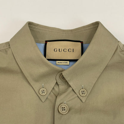 GUCCI | グッチ 長袖シャツ 762164 ZAPC4 2024A/W 国内正規品 ベージュ サイズ：46【姫路東店】