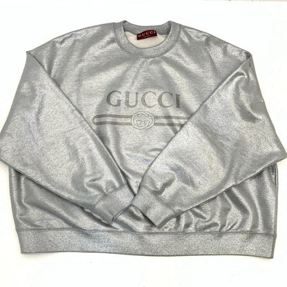 GUCCI | グッチ スウェット 813611 XJG0Z スウェットシャツ 2025S/S 国内正規品 シルバー サイズ：L【姫路東店】