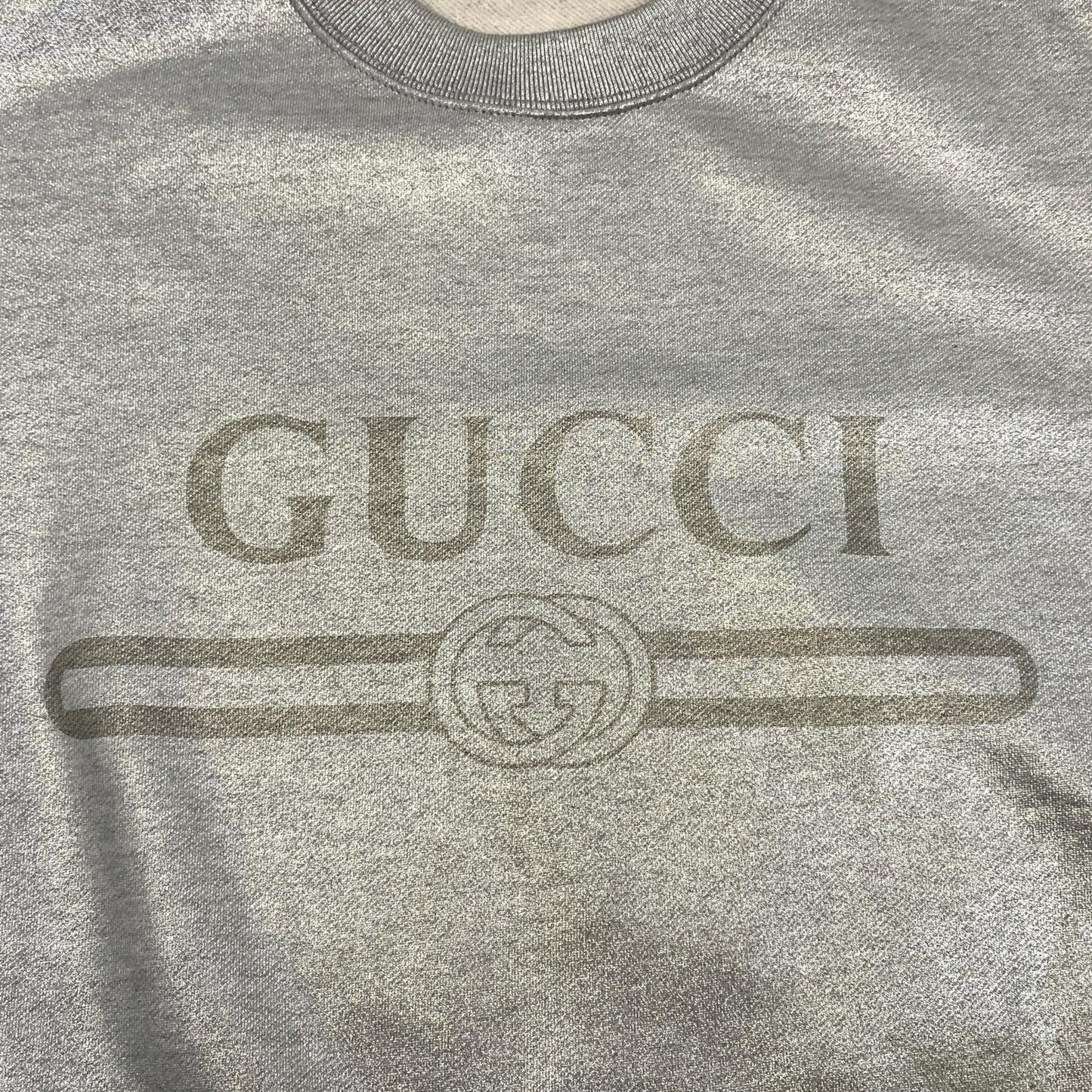 GUCCI | グッチ スウェット 813611 XJG0Z スウェットシャツ 2025S/S 国内正規品 シルバー サイズ：L【姫路東店】